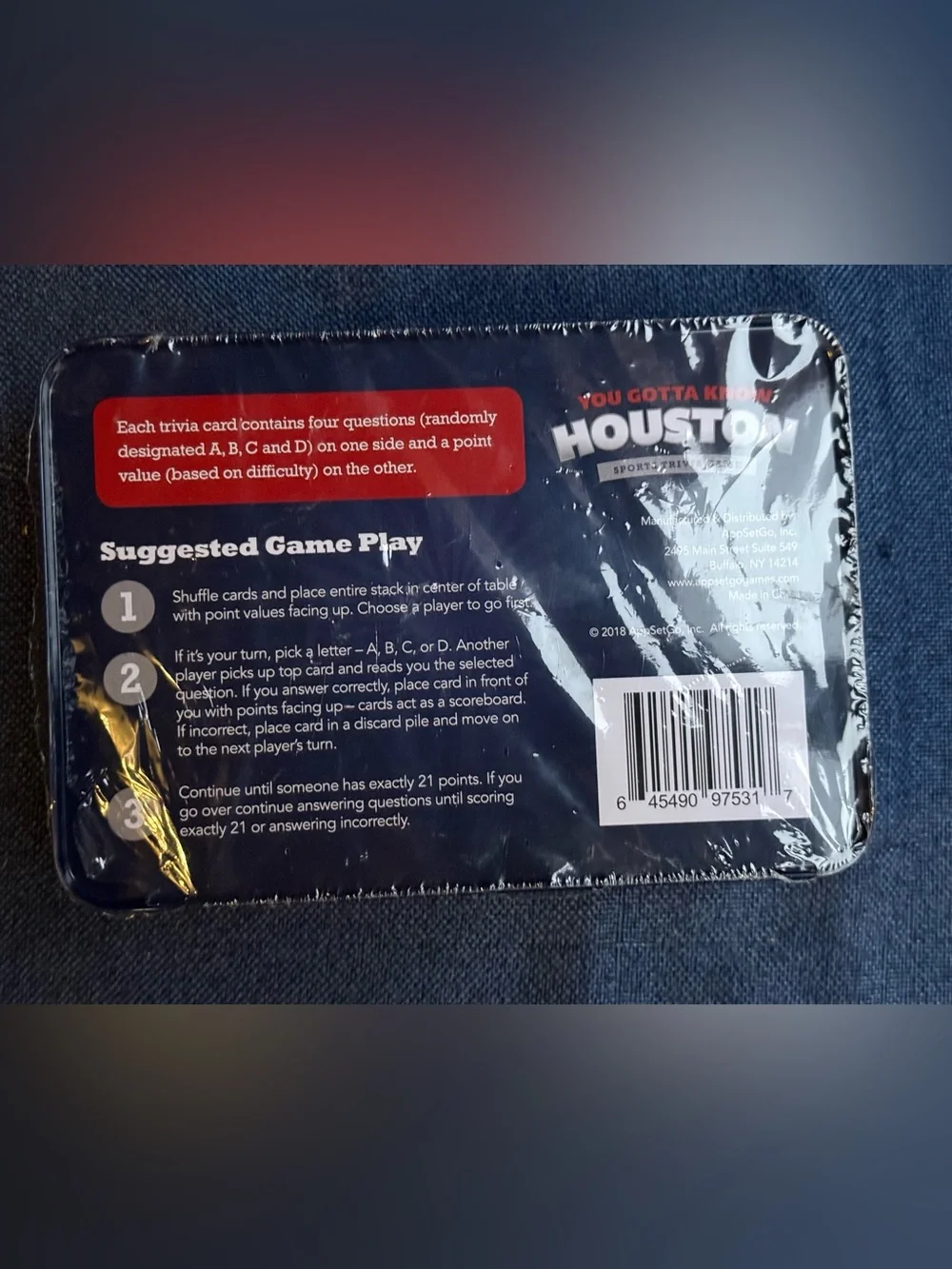 🏀 HOUSTON SPORTS TRIVIA: You Gotta Know Houston Game - 2018 Brand New Sealed ⚾